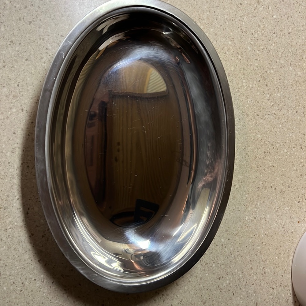 Cordova Solid 18-8 Stainless Steel Platter 1969. Vintage Tray/Plate/Decor